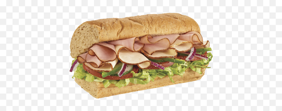 Sub Sandwich Png 3 Image - Ham And Turkey Subway,Sub Sandwich Png