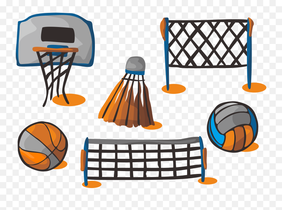 Basketball Volleyball - Volleyball And Basketball Equipment Png,Volleyball Clipart Png