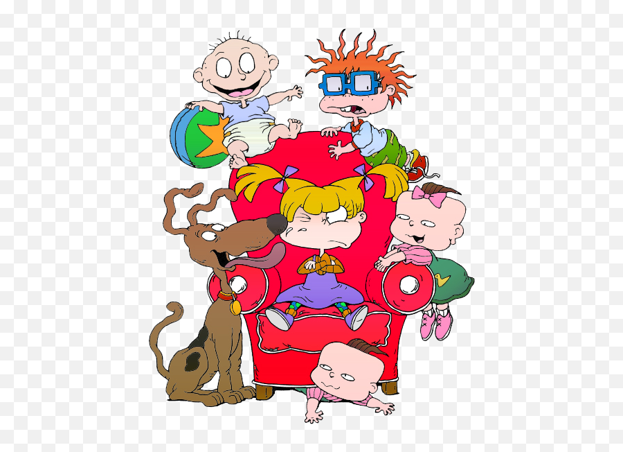 Rugrats Spike Dog Transparent Png - Rugrats In A Chair,Rugrats Png
