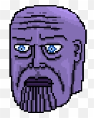 Thanos Head Transparent Png Clipart - Hotline Miami Logo