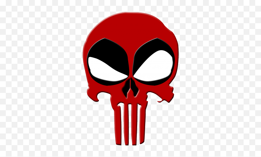 Download Symbol Punisher Deadpool Tshirt Skull Free Hq Image - Deadpool Punisher Skull Png,Deadpool Logo Transparent