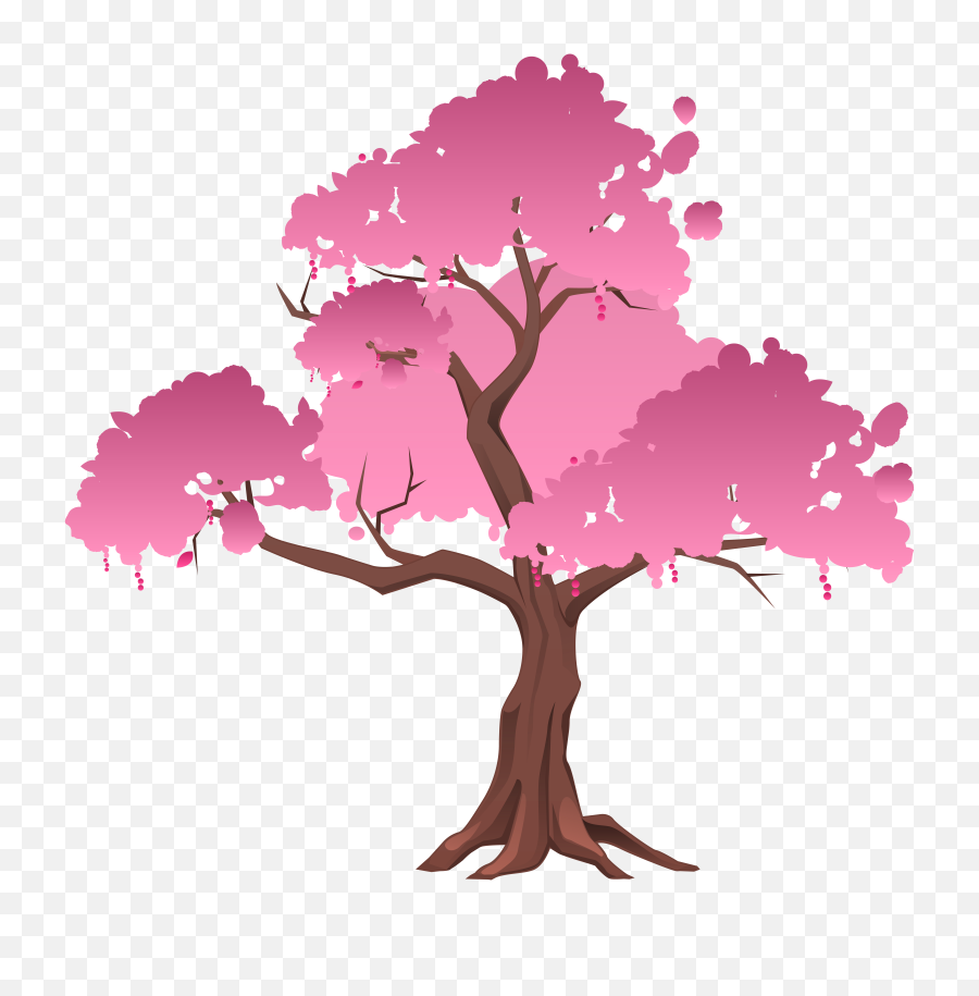 Pink Japanese Tree Png Clipart Image - 101 Things You Will Pink Bonsai Tree Png,Old Tree Png