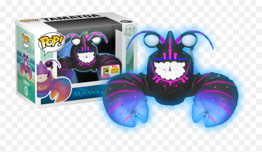 Moana - Tamatoa Neon Sdcc18 Pop Vinyl Figure Funko Pop Moana Tamatoa Png,Moana Clipart Png