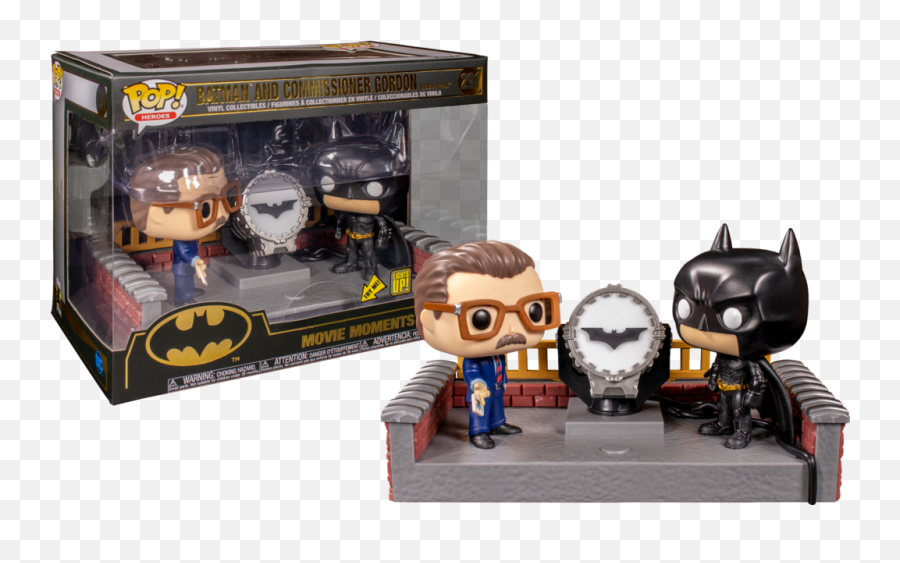 Batman Begins Funko Movie Moment - Pop Movie Moment 80th Anniversary Batman Light Up Bat Signal Png,Bat Signal Png