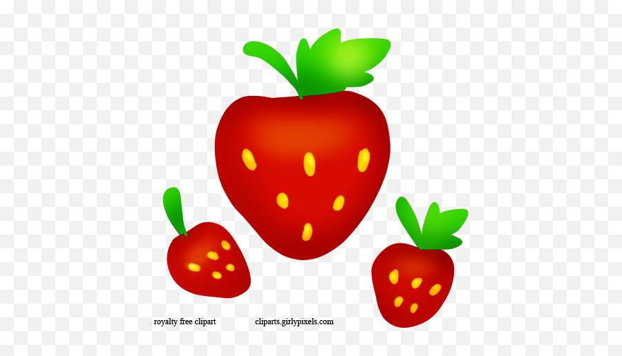 Free Cliparts Strawberry Clipart - Three Strrawberry Clipart Png,Strawberry Clipart Png
