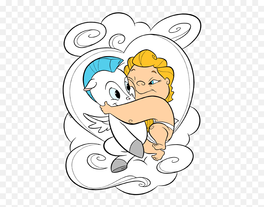 Baby Hercules And Pegasus Clip Art - Baby Hercules And Pegasus Png,Hercules Png