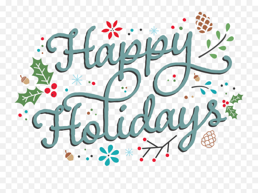 Happy Holidays Salesforce 9 To 5 - Calligraphy Png,Happy Holidays Png