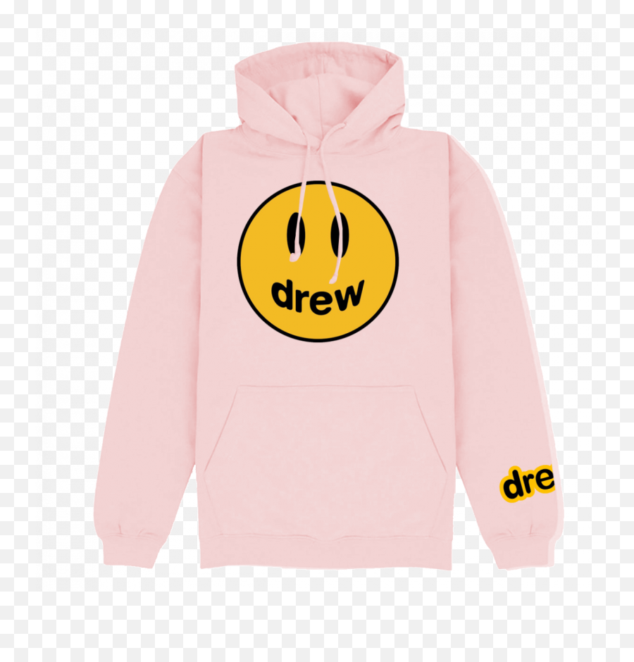 Drew House - Light Pink Hoodie Mascot Logo Justin Bieber Drew House Pink Hoodie Png,Linkin Logo