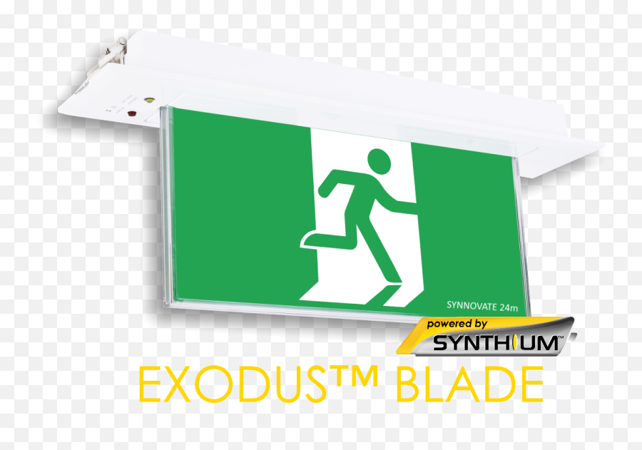 Exodus Led Exit Lights Synnovate - Sign Png,Exit Sign Png