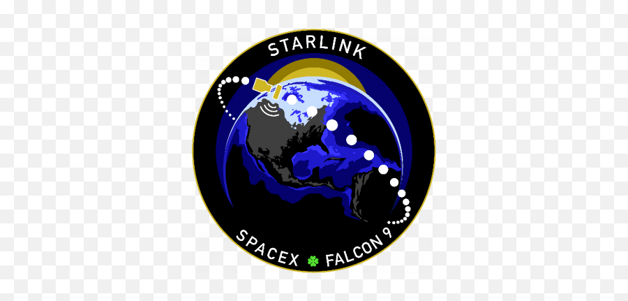 Falcon 9 Launches First Starlink - Starlink Mission Patch Png,Falcon Heavy Logo