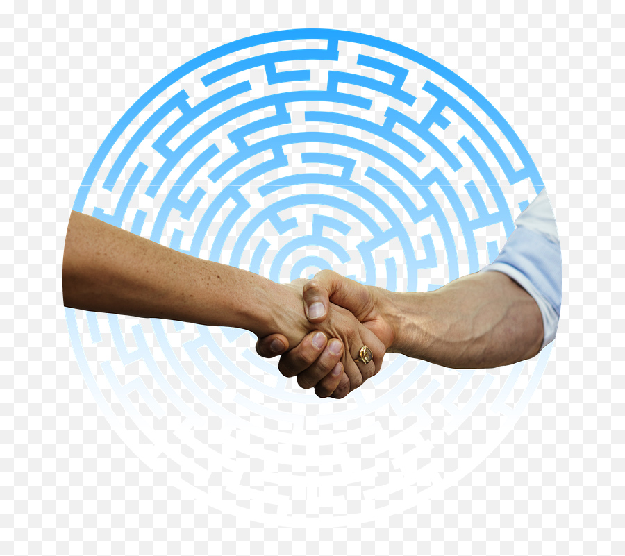 Handshake Shaking Hands Labyrinth - Free Image On Pixabay Labyrinth Maze Png,Handshake Transparent