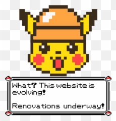 Dont Go Away Well Be Right - Pikachu Pixel Art Png,We'll Be Right Back Png