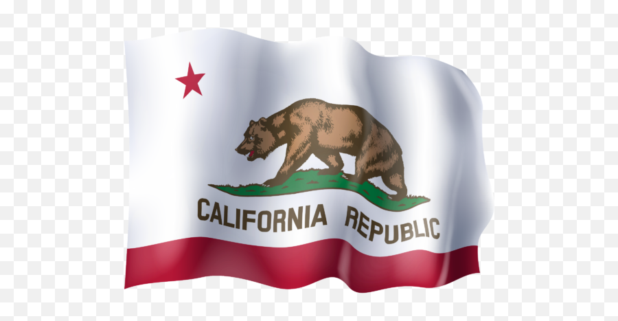 Waving Flag Of California - New California Republic Flag Png,California Flag Png