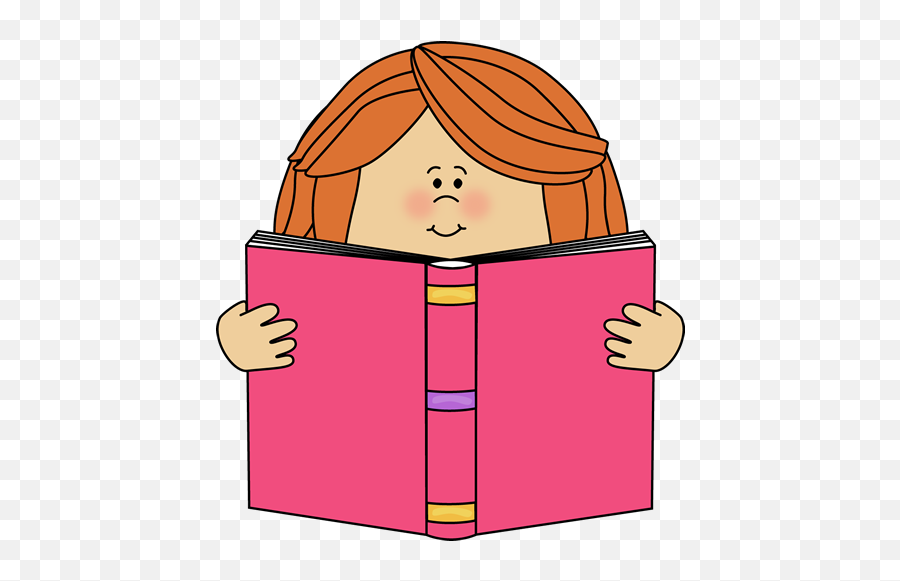 Reading Clip Art - Girl Reading Book Clipart Png,Book Clip Art Png