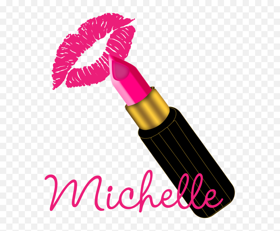 Download Hot Pink Lipstick Clip Art Png - Makeup Pink Lipstick Clipart,Lipstick Clipart Png