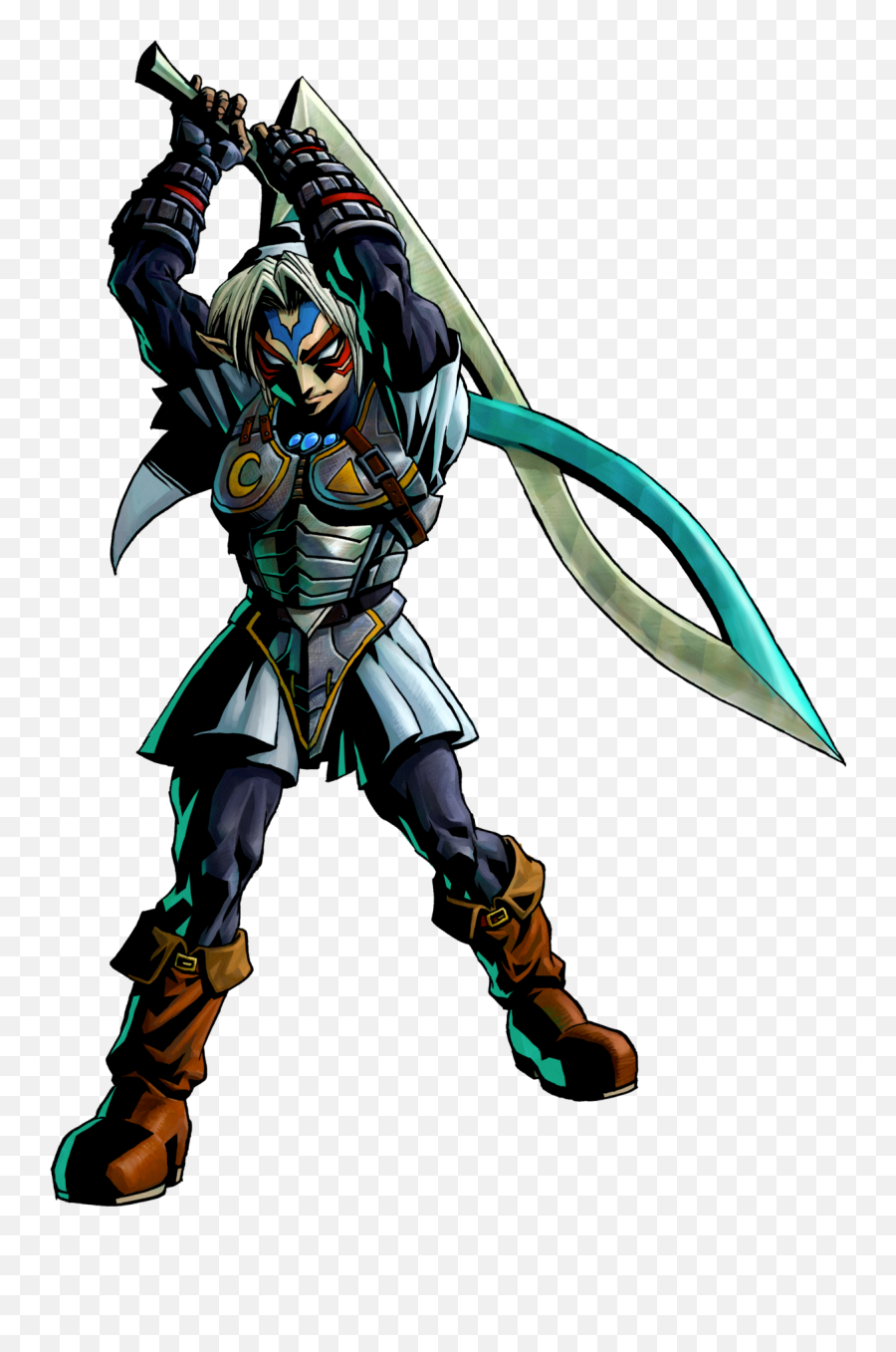 Fierce Deity Link - Zelda Wiki Legend Of Zelda Mask Link Png,Oni Mask Png