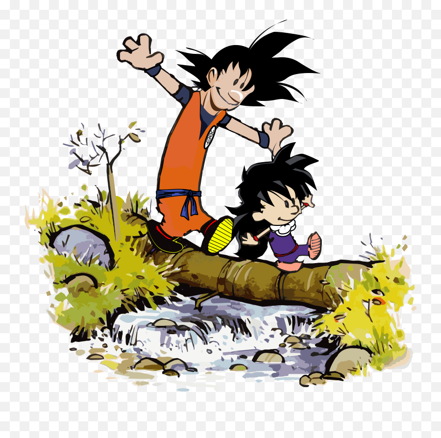 Calvin And Hobbes In A Suit Clipart - Full Size Clipart Things Are Never Quite As Scary When You Have A Best Friend Png,Calvin And Hobbes Png