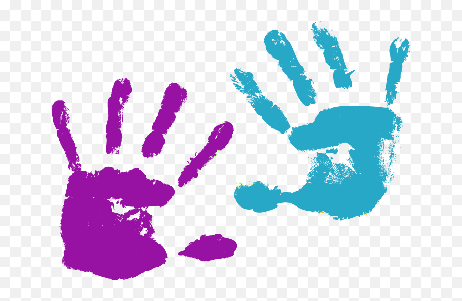 Download Hd Sandrine Assistante Maternelle Child Handprint - Hand Print Clip Art Png,Hand Print Png