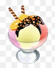 Ice Cream Sundae Transparent Picture 5 Cliparts - png