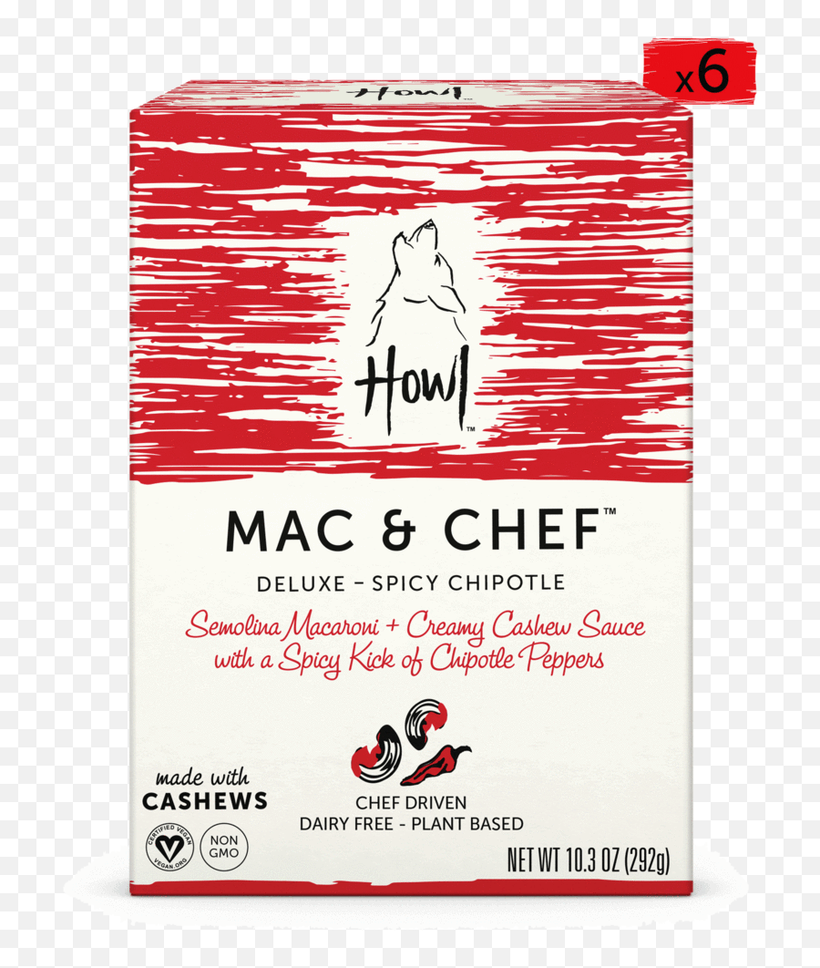 6 - Pack Of Mac U0026 Chef Spicy Chipotle Deluxe Eat Howl Mac And Cheese Png,Chipotle Png