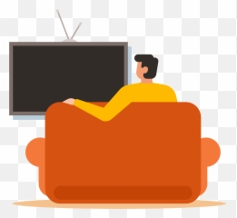 Man Watching Tv Clipart Free Download Transparent Png - Watching Tv Clipart