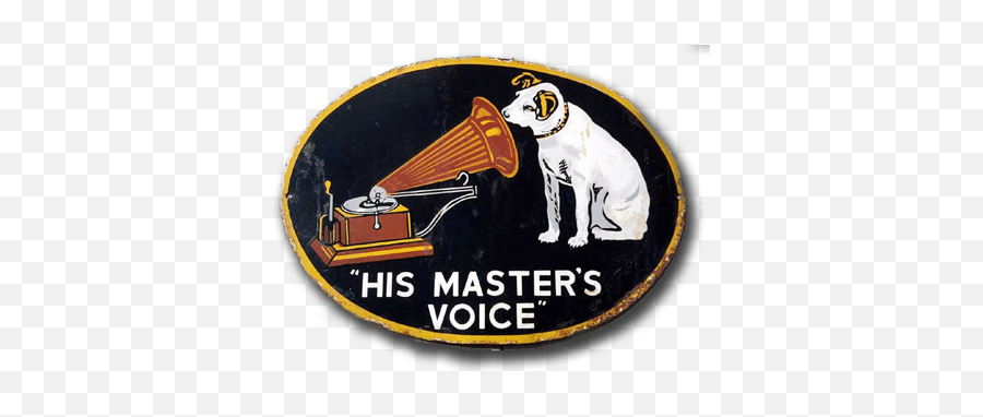 His Masteru0027s Voice Vintage Sign Transparent Png - Stickpng Dog,Google Voice Logo