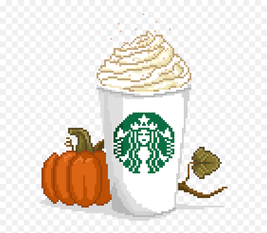 Pumpkin Spice Latte Pixel Art Png Image - Clipart Pumpkin Spice Latte,Pumpkin Spice Latte Png