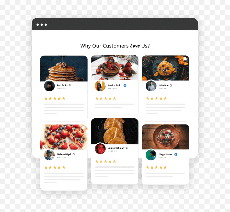 Embed Facebook And Google Reviews - Embedreviews Food Group Png,Yelp Review Logo