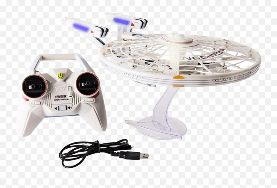 Spin Master Air Dogs Star Trek Uss Enterprise Ncc - 1701a Rc Drone Lights Sounds Air Hogs Star Trek Png,Uss Enterprise Png