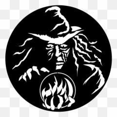 Apollo Witch With Crystal Ball - ME3026 Old Drawing png