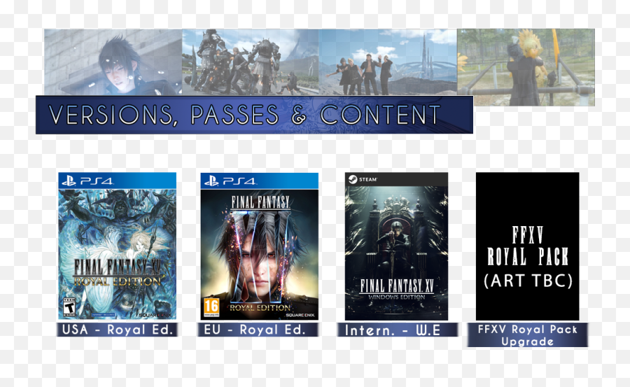 Final Fantasy Xv Royal Edition - Final Fantasy Xv Royal Edition Content Png,Final Fantasy Xv Png