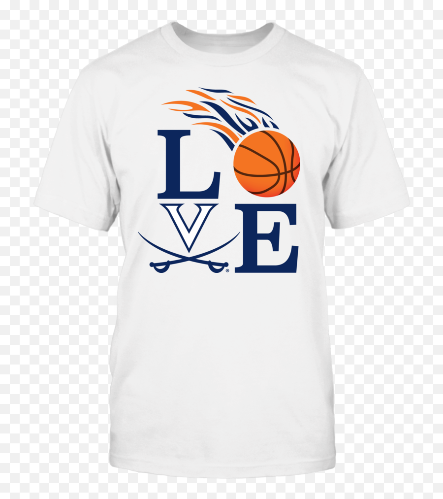 Love Virginia Cavaliers Basketball T - Dallas Cowboys Husband And Wife Shirts Png,Flaming Basketball Png