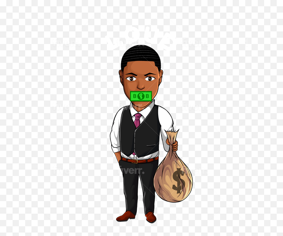 Draw You In Boondocks Cartoon Style - Money Bag Png,Boondocks Png