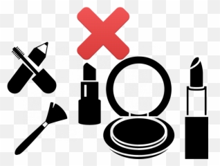 Makeup Icon - Up Clip Art Black And White Png Download Cosmetics