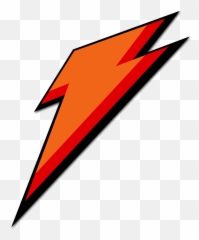 Gatorade Black Lightning Bolt - Logo Transparent png