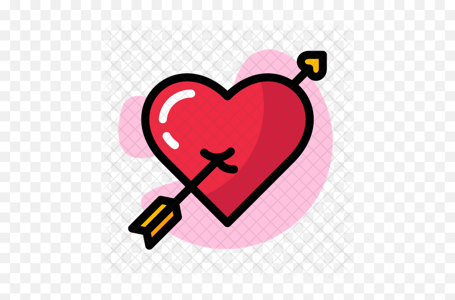 Love Arrow Icon Of Colored Outline - Love Arrwos Png,Love Arrow Png