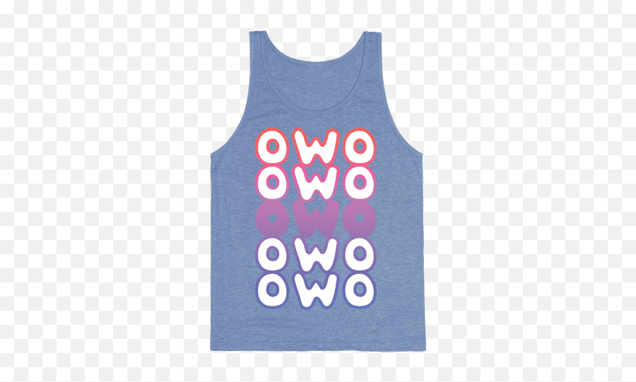 Owo Anime Emoticon Face Tank Top - Active Tank Png,Owo Png