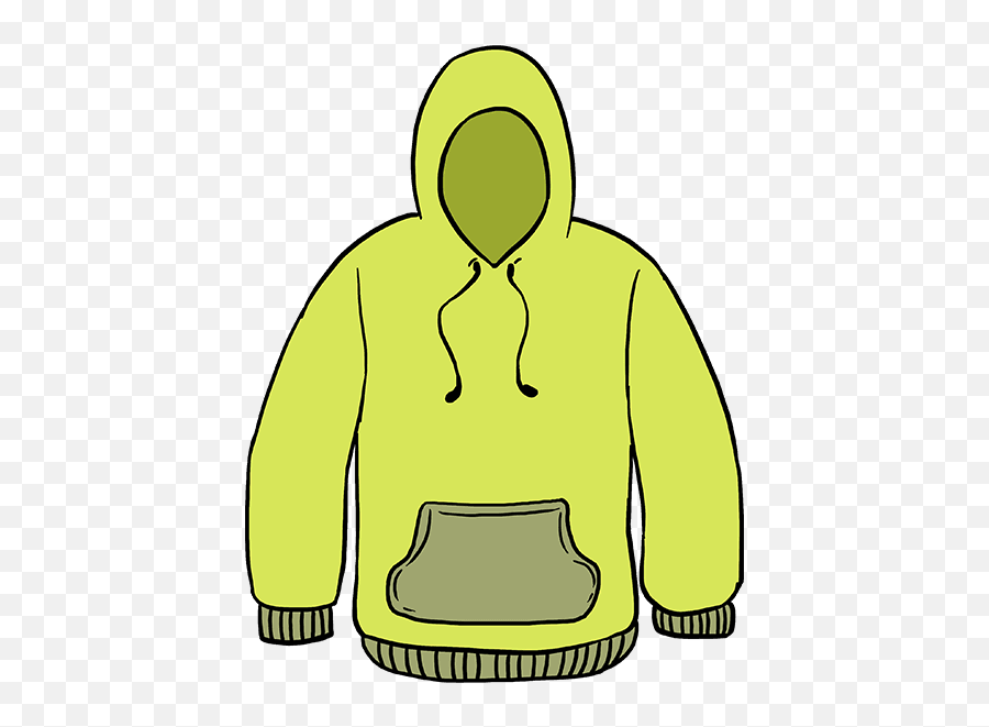 How To Draw A Hoodie - Really Easy Drawing Tutorial Draw A Easy Hoodie Png,Icon Hoody