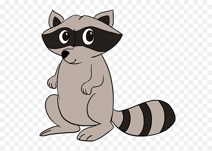 How To Draw A Raccoon - Really Easy Drawing Tutorial Easy Raccoon Drawing Png,Racoon Icon