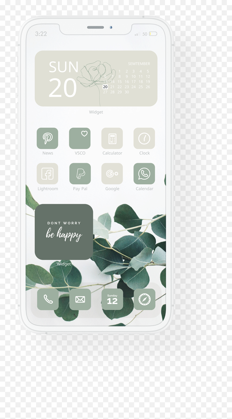 Ios14 App Icons Pack Green Cactus - Succulent Aesthetic Ios 14 Png,App Icon Pack