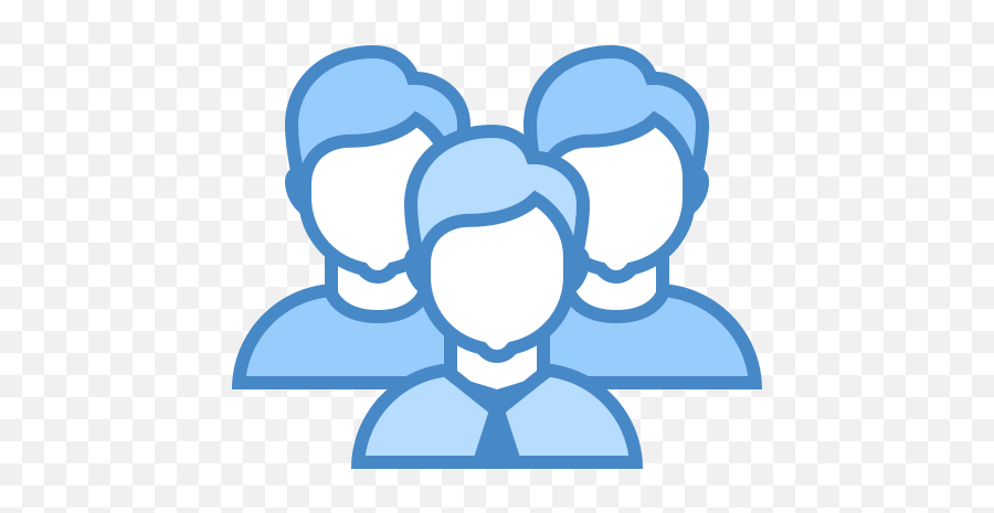 People Icon In Blue Ui Style Png