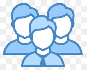 People Icon In Blue Ui Style Png