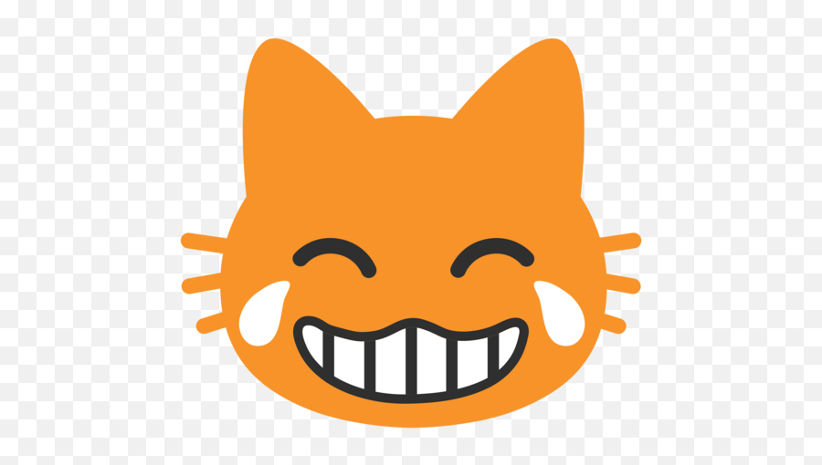 Cat With Tears Of Joy Emoji - Cat Smiley Face Emoji Png,Joy Emoji Transparent