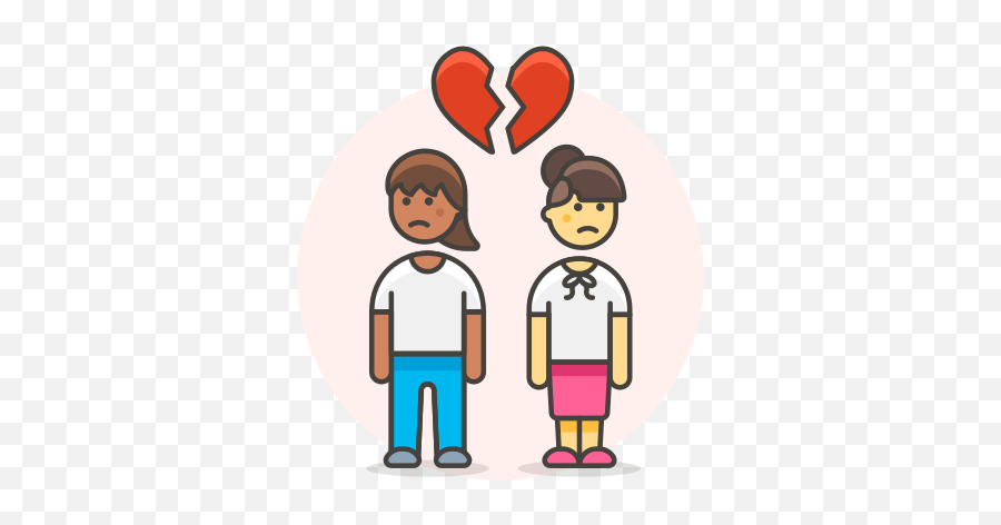 Breakup Couple Lesbian Free Icon - Iconiconscom Gay Couple Clipart Png,Lgbt Icon