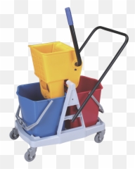 Y1013 25lx2 Mop Double Wringer Bucket Trolley - Buy Wózek Dwuwiaderkowy Sprztania png
