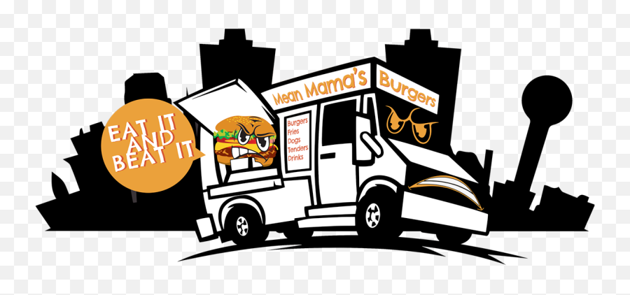 93 Burger Food Truck Clip Art - Food Truck Clipart Burger Png,Food Truck Png