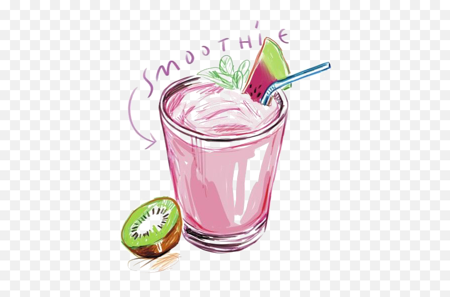 Smoothie Juice Milkshake Cocktail - Smoothies Watercolor Png,Smoothies Png