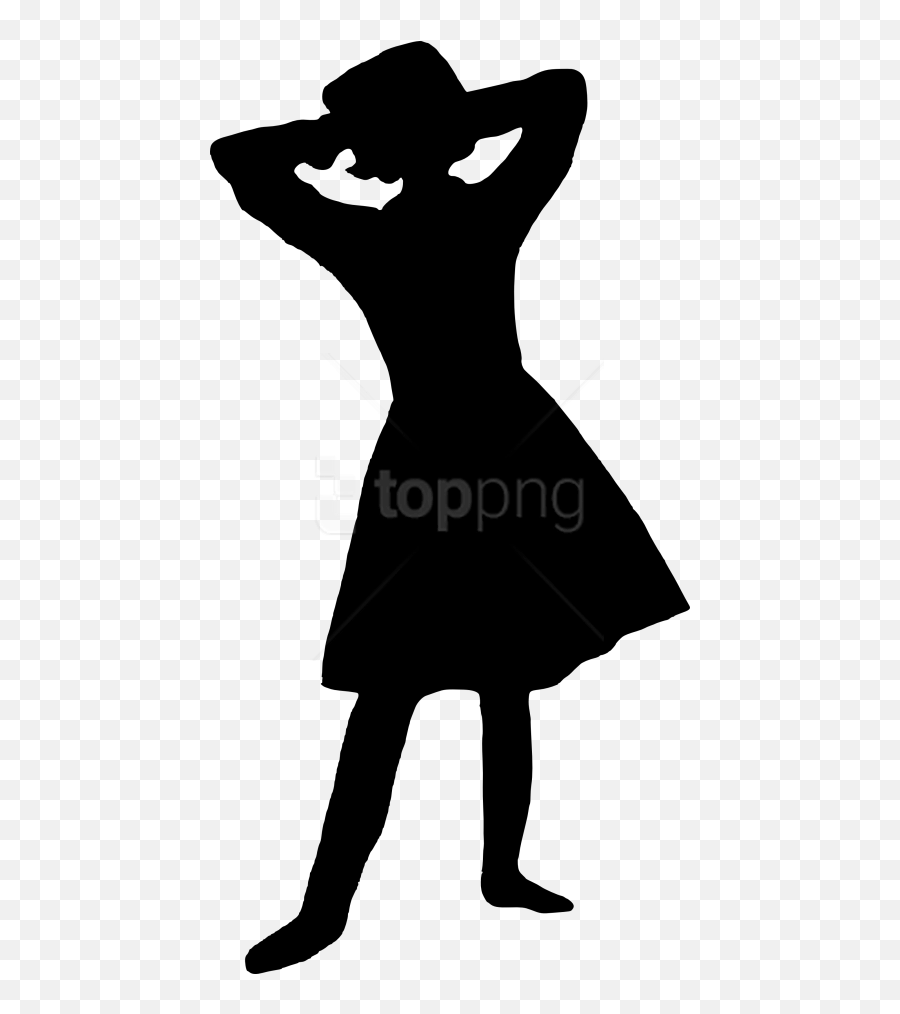 Free Png Girl Silhouette - Girl Silhouette No Background Little Girl Silhouette Png,Girl Silhouette Png