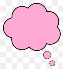 Cartoon Thinking Bubbles Free Download Clipartmag - Pink Thought Png