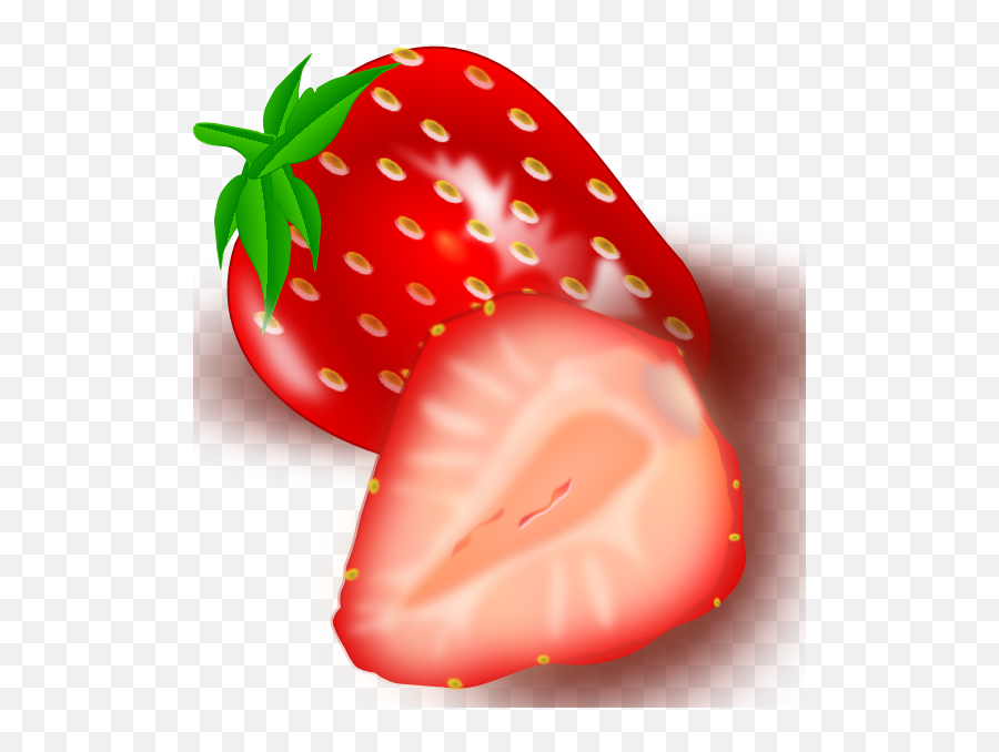 Strawberry 2 Png Svg Clip Art For Web - Cartoon Sliced Strawberry,Strawberry Clipart Png